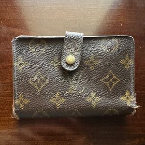 Louis Vuitton Brown and Gold Monogram Wallet